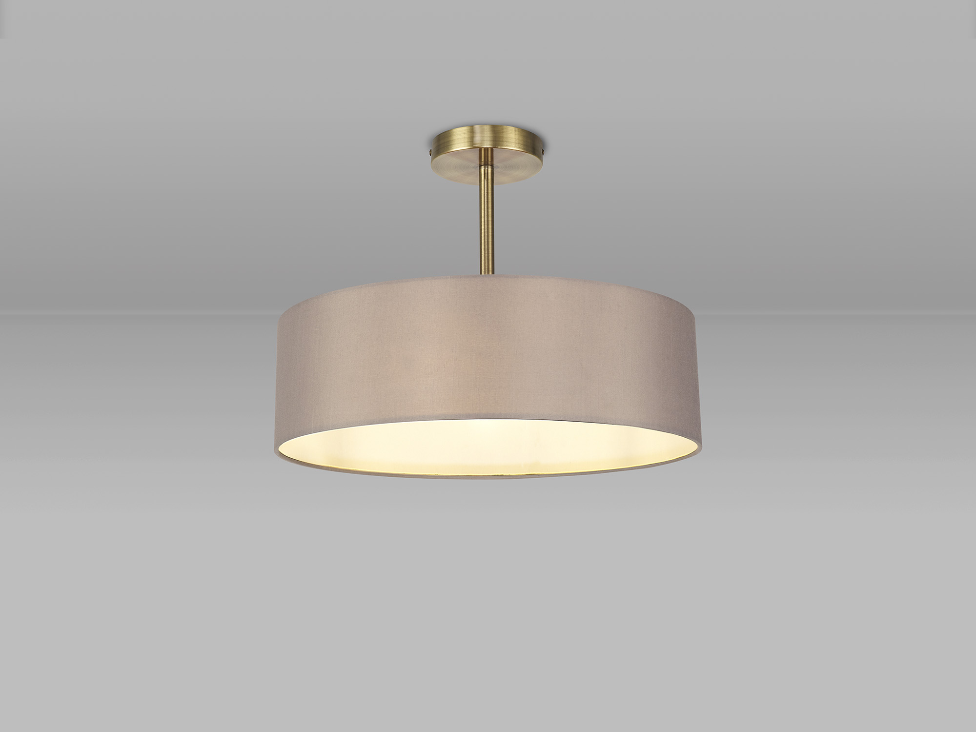 Baymont AB GR Ceiling Lights Deco Semi Flush Fittings